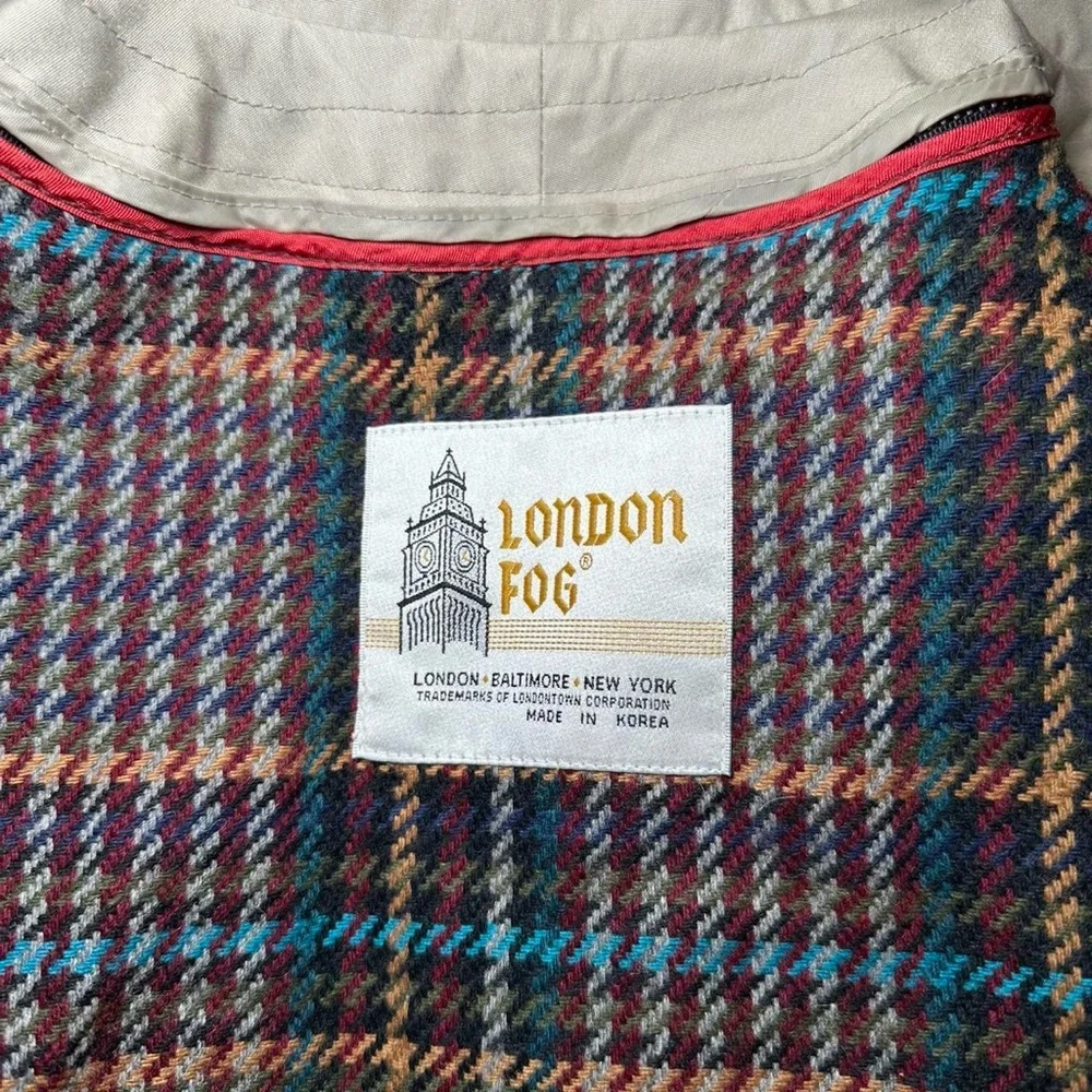 London Fog Classic Tan Trench Coat - Picture 8 of 8